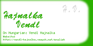 hajnalka vendl business card